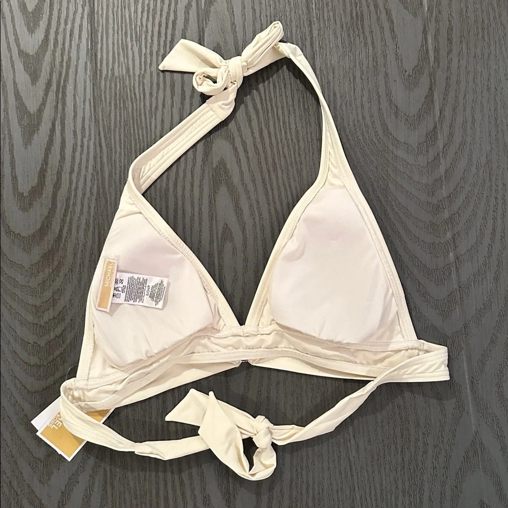 Cream Halter Bikini Set